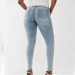 True Religion Jeannie Curvy Mid Rise Skinny Jean size 28